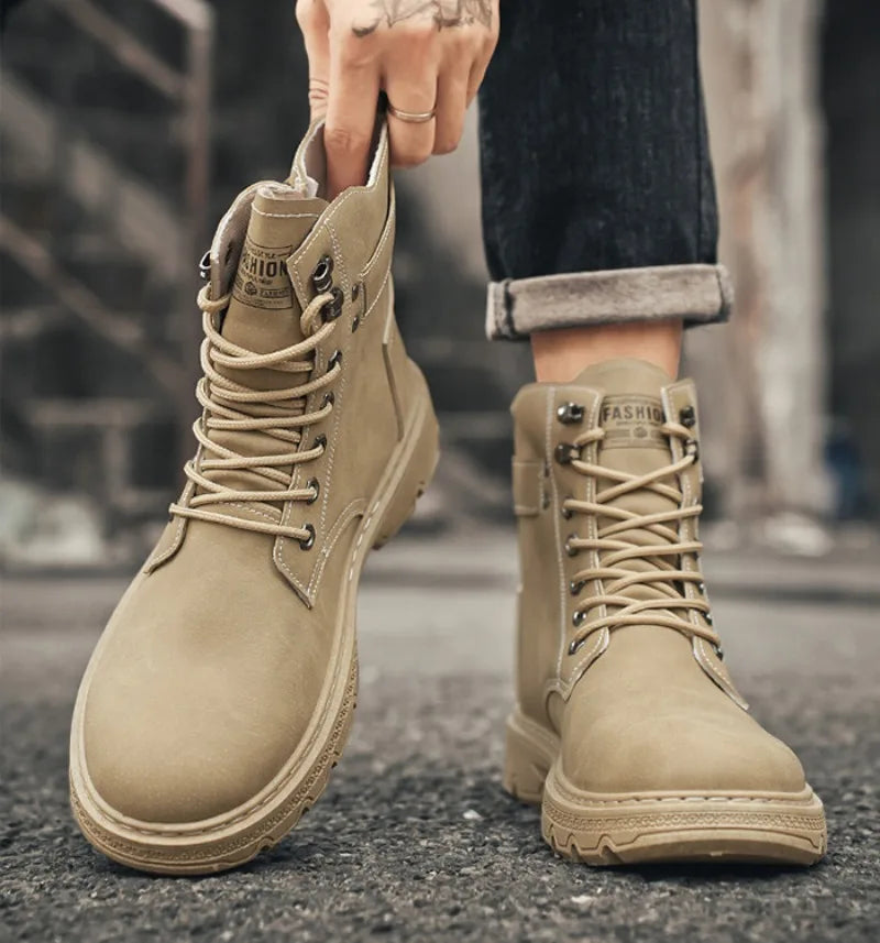 Men's Work Boots Spring Autumn Anti-slip Waterproof