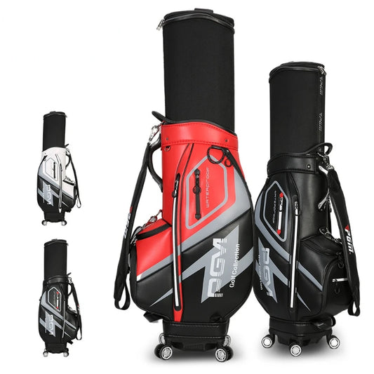 PGM High Capacity Golf Bag Four Wheel Waterproof Microfiber Leather