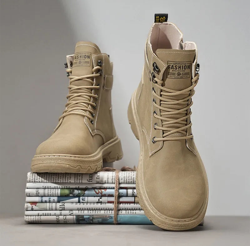 Men's Work Boots Spring Autumn Anti-slip Waterproof