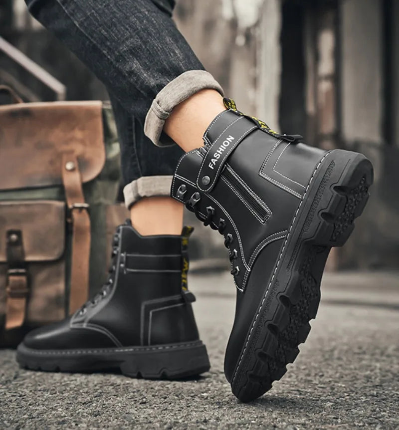 Men's Work Boots Spring Autumn Anti-slip Waterproof