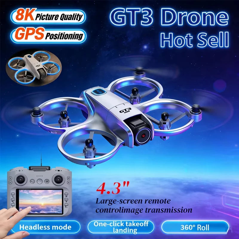 GT3 MAX New 8K 5G GPS Professional HD Drone