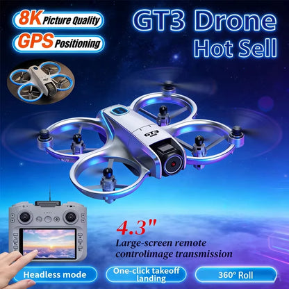 GT3 MAX New 8K 5G GPS Professional HD Drone