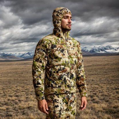 Men's Kelvin Light down winter camo jacket