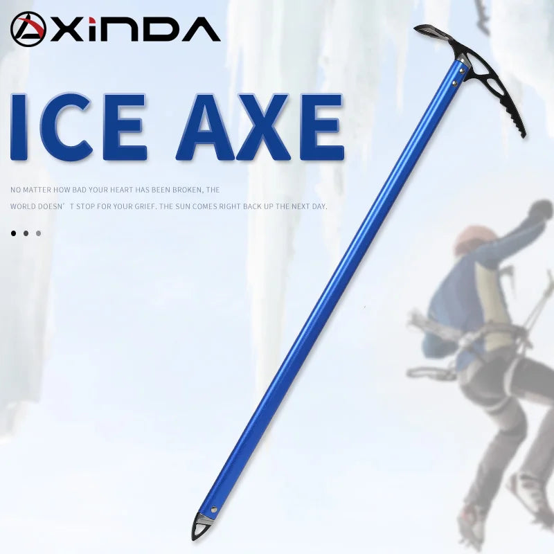 Climbing Ice Axe Aluminum Mountaineering Ice Tool 60 / 70 Cm