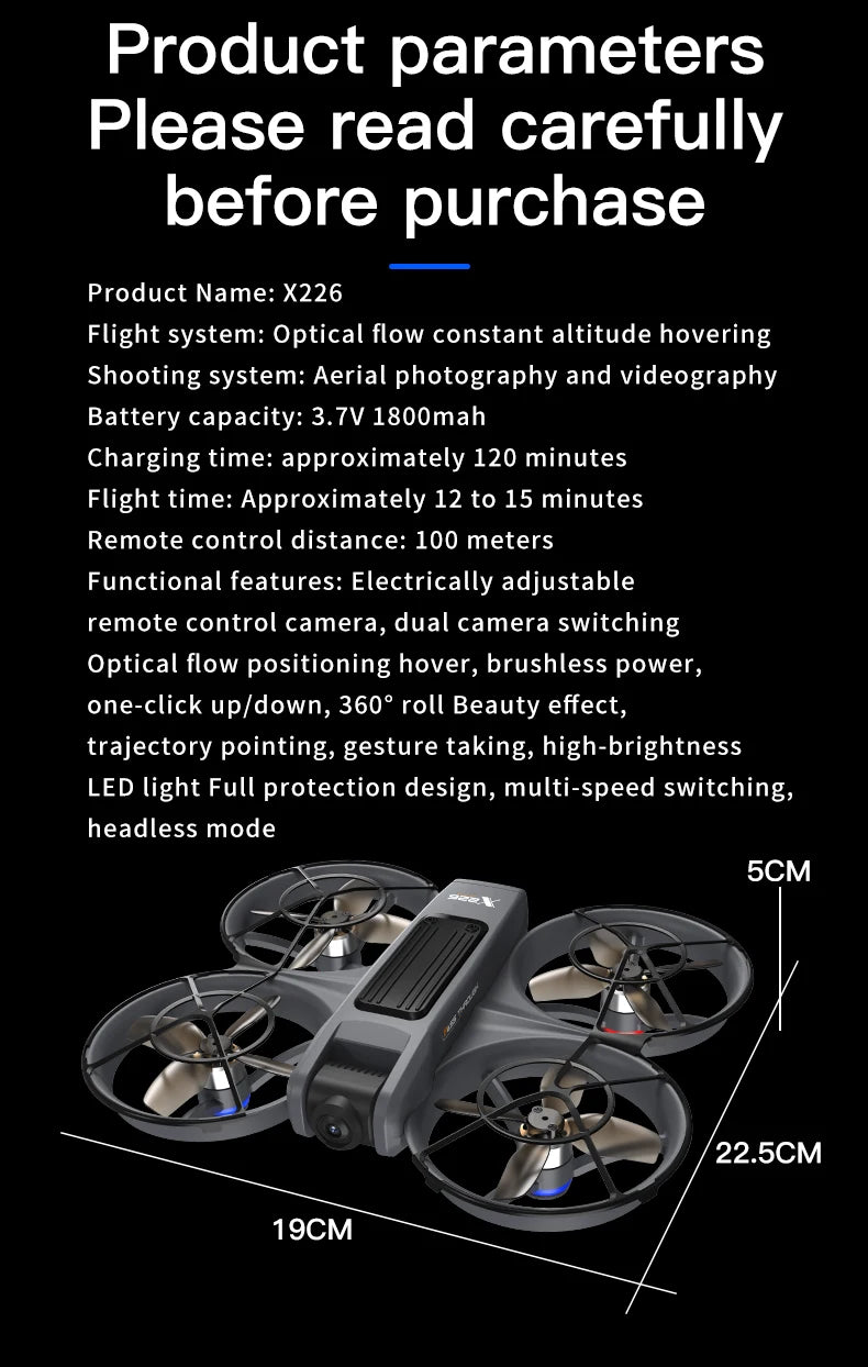 Lenovo Mini Drone 4K Professional Remote Control
