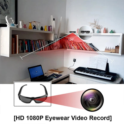 Wearable Portable Mini Glasses  Camcorder For Driving