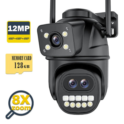 12MP 6K Outdoor WIFI CCTV 8MP Surveillance Cam