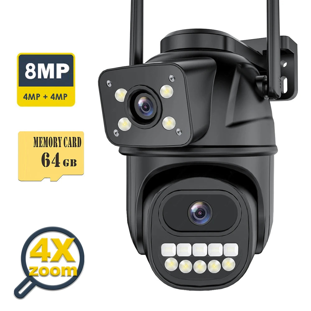 12MP 6K Outdoor WIFI CCTV 8MP Surveillance Cam