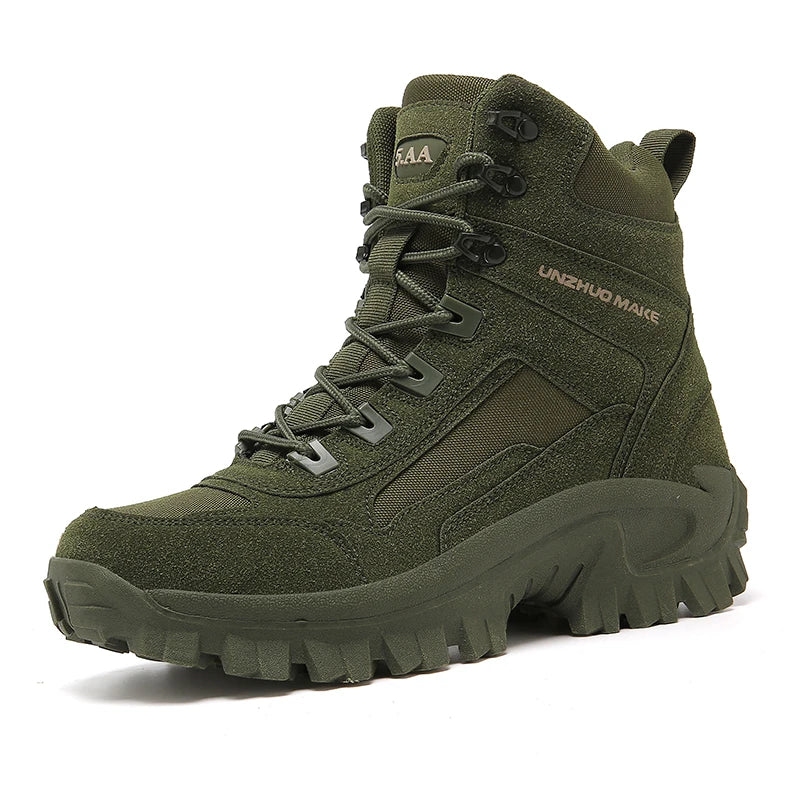 Mens Climbing Boots Wear-resistant Puncture-resistant