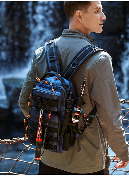 Fishing Lure Backpack with Rod Holder