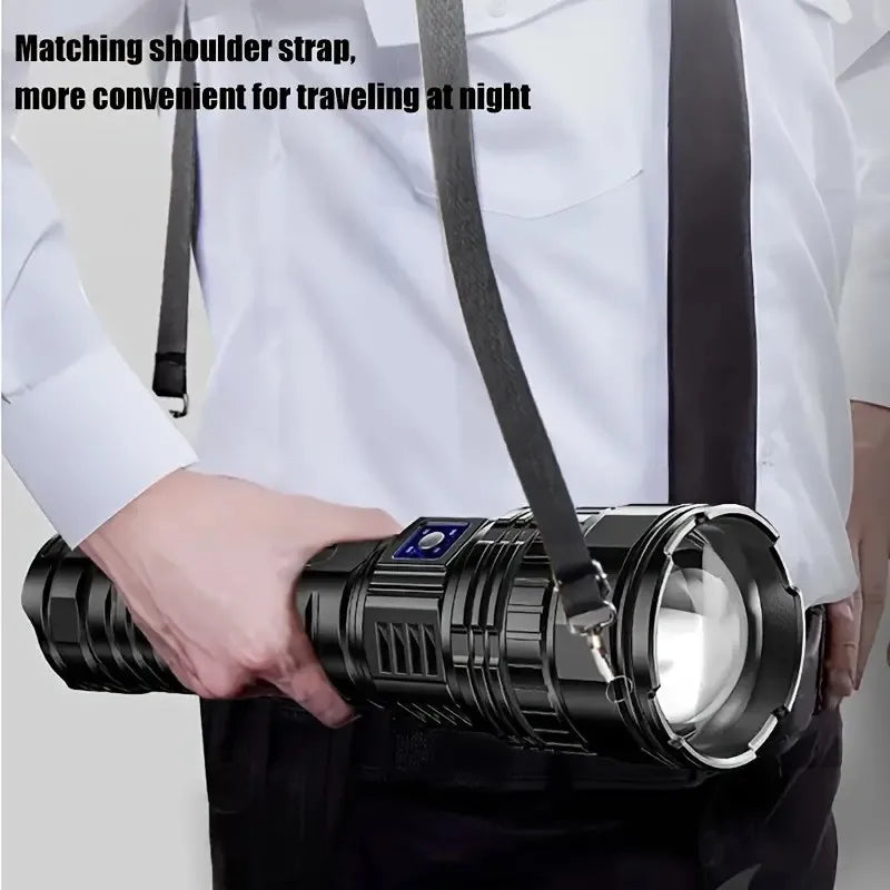 10000W Rechargeable Flash Light Emergency Spotlight