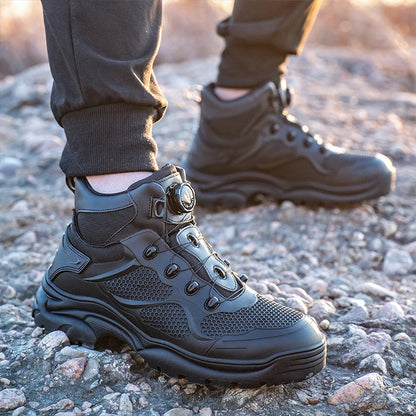 High-Top Work Boots Steel Toe