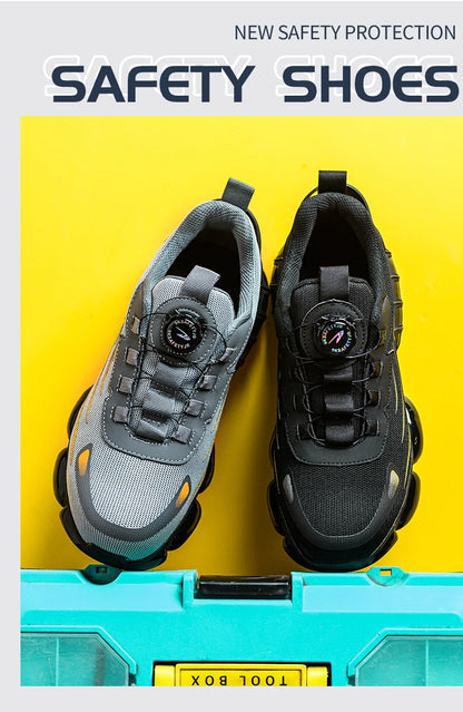 Soft sole comfortable anti-smash anti-puncture safety shoe