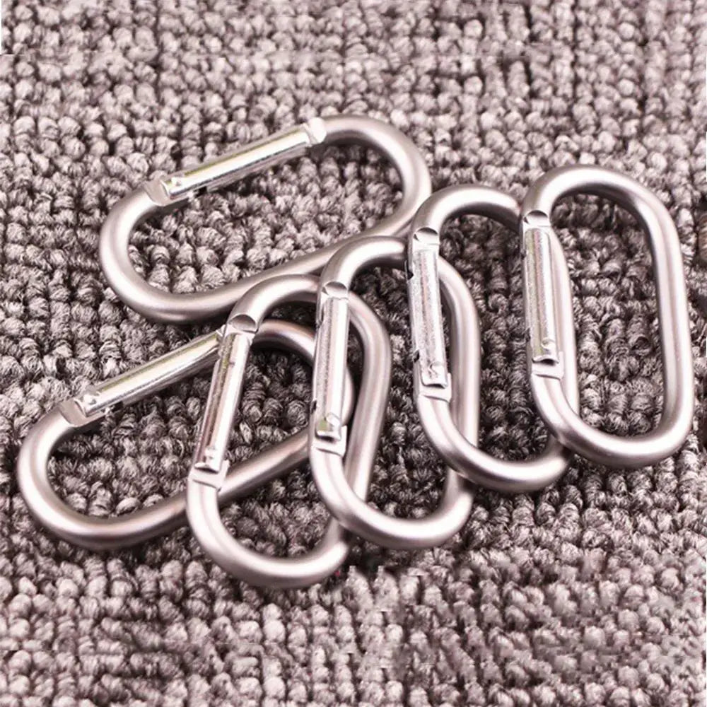 2pcs Alloy Aluminum Survival Gear Mountaineering Carabiner