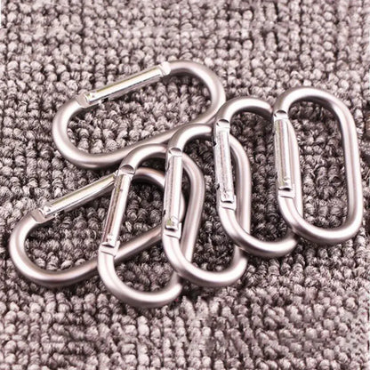 2pcs Alloy Aluminum Survival Gear Mountaineering Carabiner