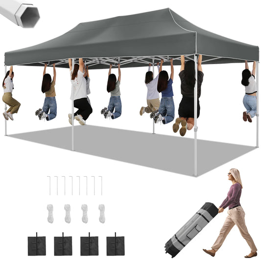 10x20 Heavy Duty Pop Up Canopy for Parties Commercial Waterproof