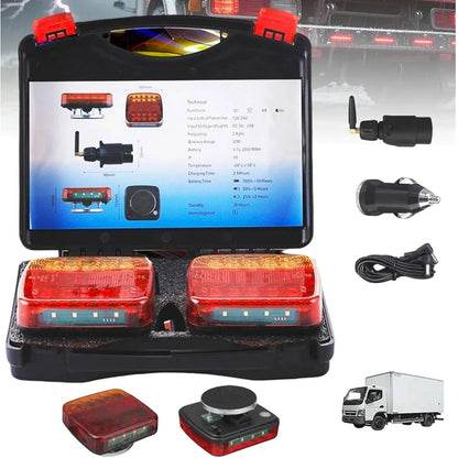 Magnetic Wireless LED Trailer Tail Light Rechargeable