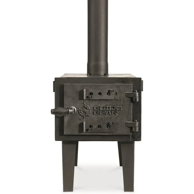 Outdoor Wood Burning Stove, Portable with Chimney Pipe for Cooking