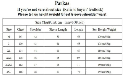 Men's Lightweight  Winter Jacket