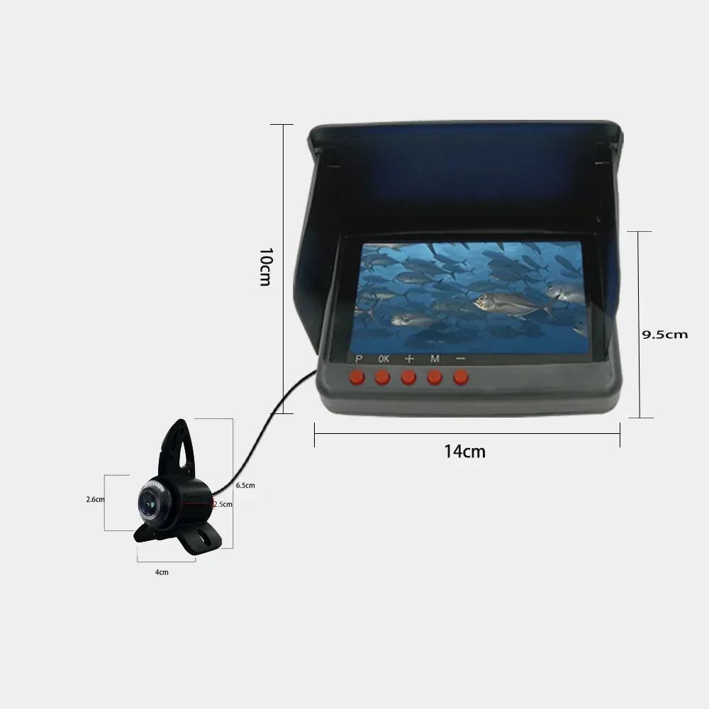 4K Camera Kit  5'' HD Display Underwater Fishing Camera