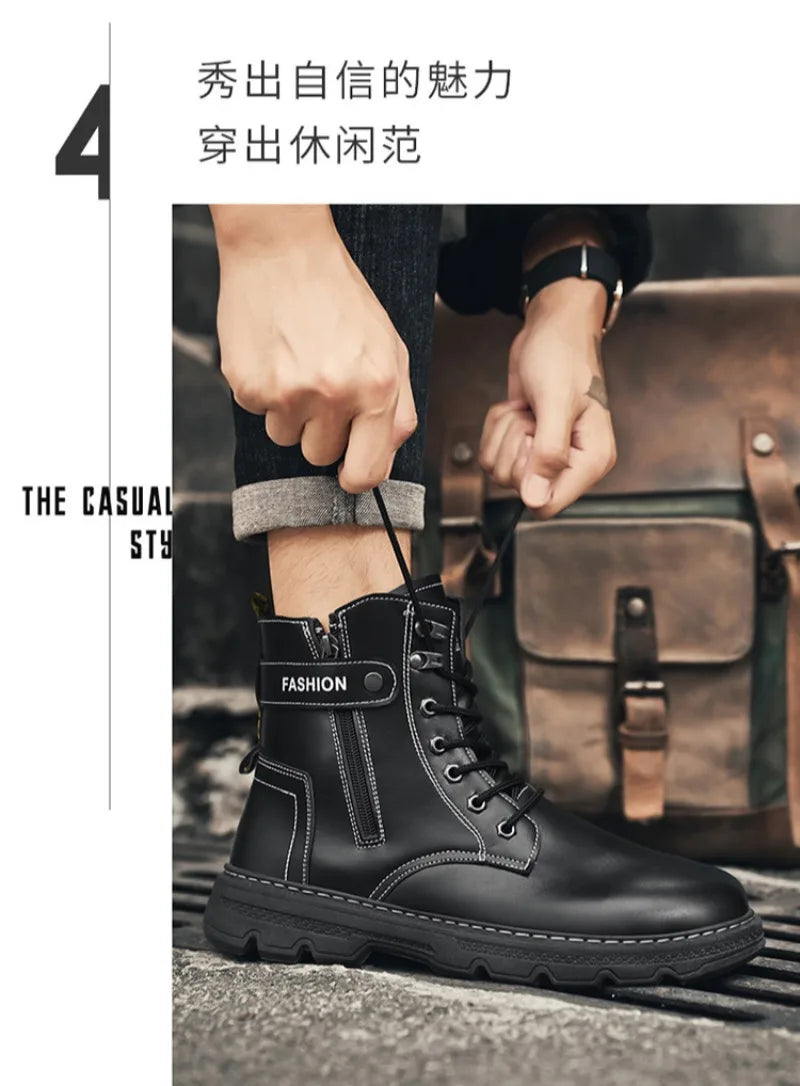 Men's Work Boots Spring Autumn Anti-slip Waterproof