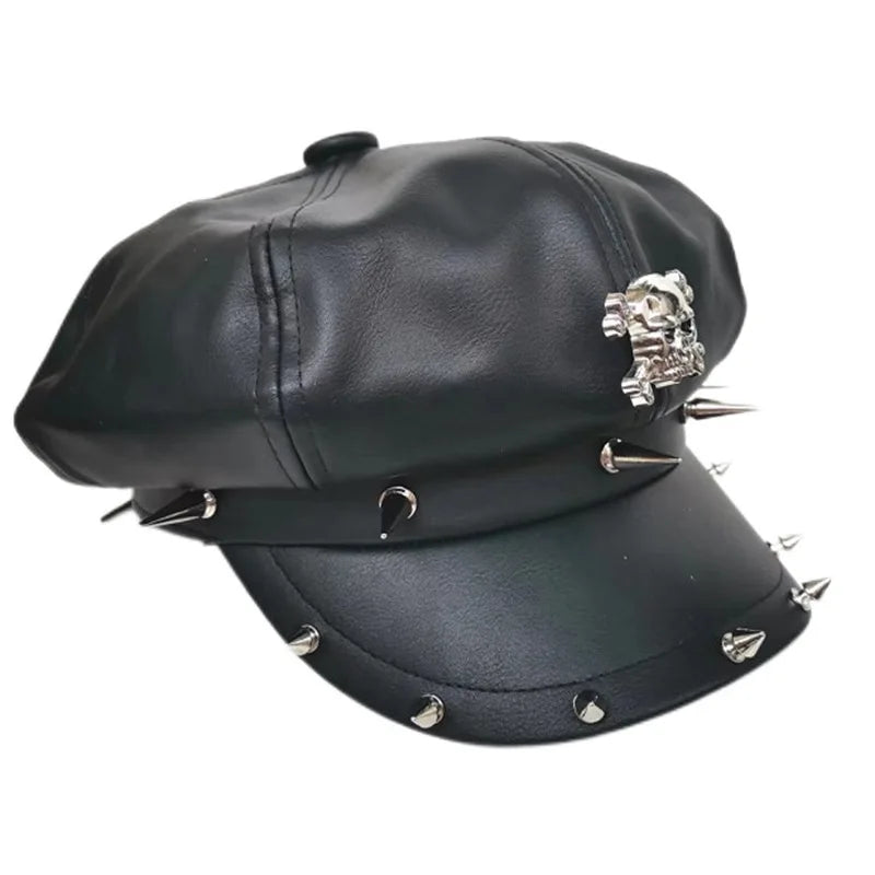Trendy non mainstream men's and women's hats with rivets