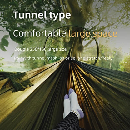 Camping hammock with mosquito net