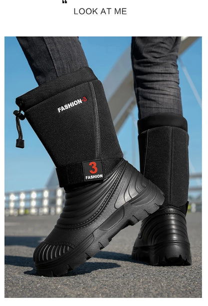 Men's Snow Boots Waterproof Non-slip