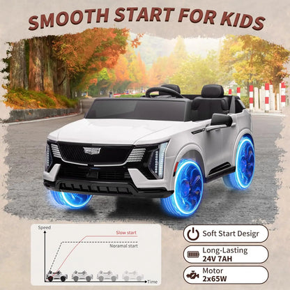 24V Ride On Car, Electric Vehicle With Remote Control, 2 Seater
