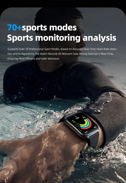 2025 smart watch, IP67 waterproof fitness activity tracker