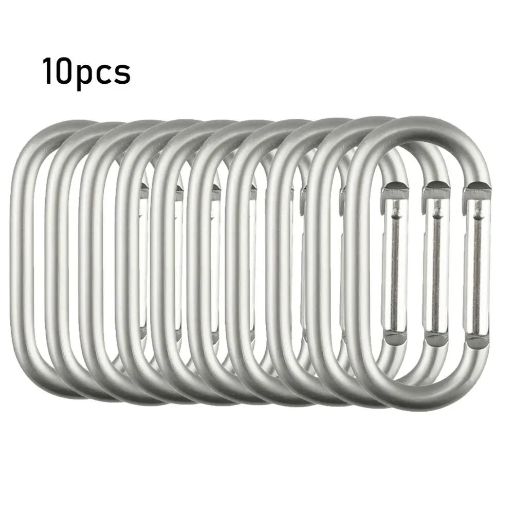 2pcs Alloy Aluminum Survival Gear Mountaineering Carabiner