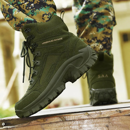 Mens Climbing Boots Wear-resistant Puncture-resistant