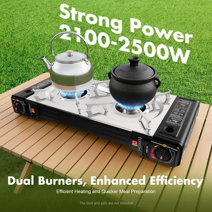 Camping Stove Propane Gas Camping Stove Dual Burner