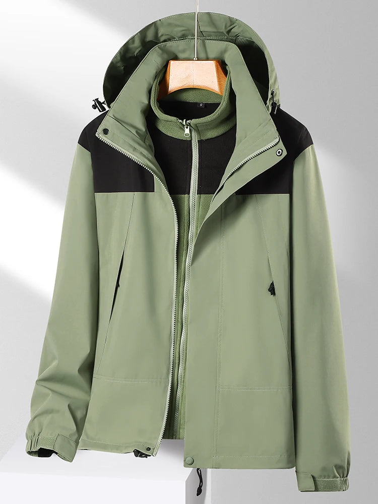 Outdoor Clothing 3 In 1 Men Women  Cold-proof Windbreaker