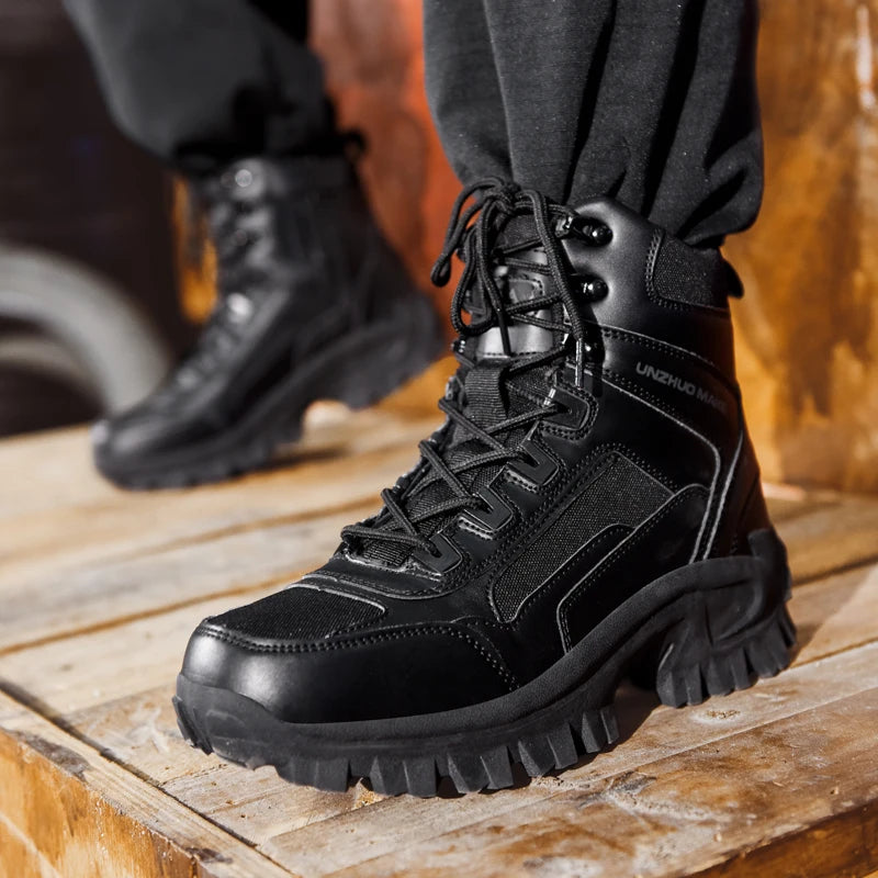 Mens Climbing Boots Wear-resistant Puncture-resistant
