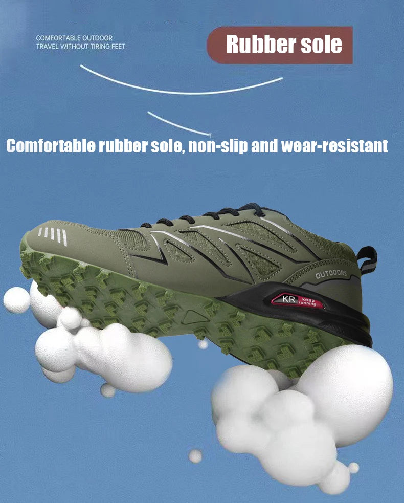 Men's Outdoor Waterproof Leather Hiking Shoes