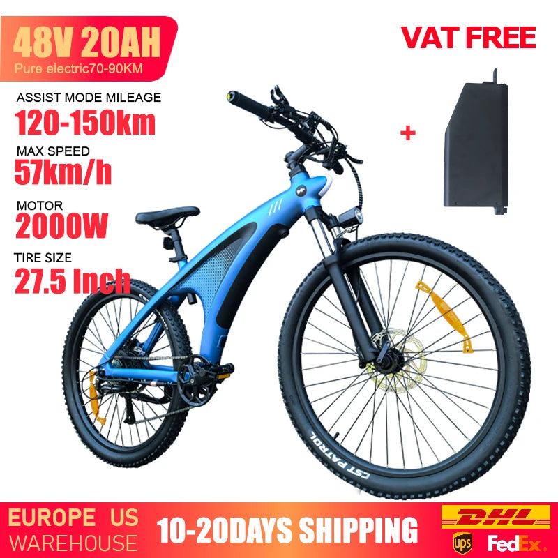 HUANCI Q5 electric bike 2000W 27.5 Inch