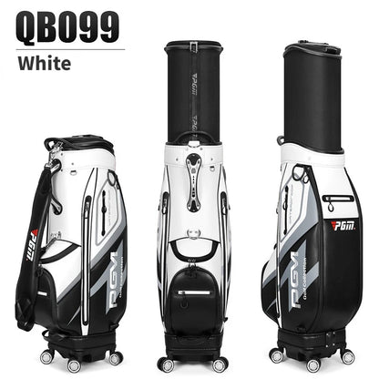 PGM High Capacity Golf Bag Four Wheel Waterproof Microfiber Leather