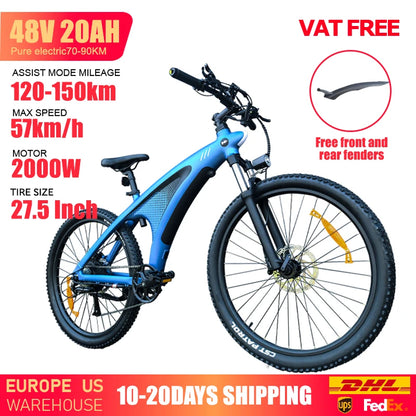 HUANCI Q5 electric bike 2000W 27.5 Inch