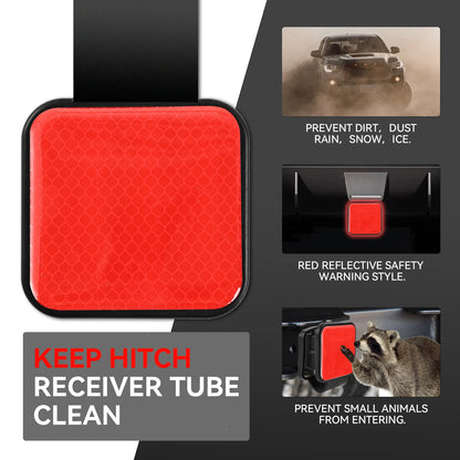 2'' Inch Trailer Hitch Receivercover Orange Reflector
