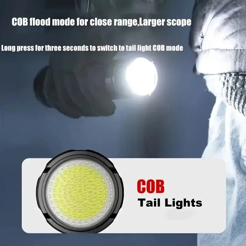 10000W Rechargeable Flash Light Emergency Spotlight