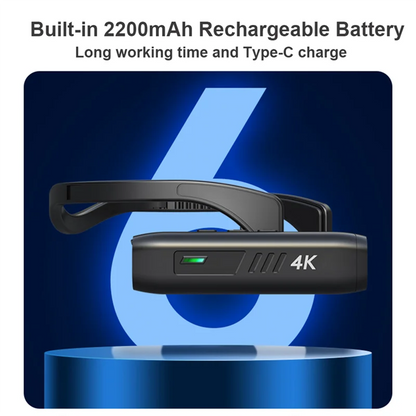 New 4K 30FPS Head Mounted Camera
