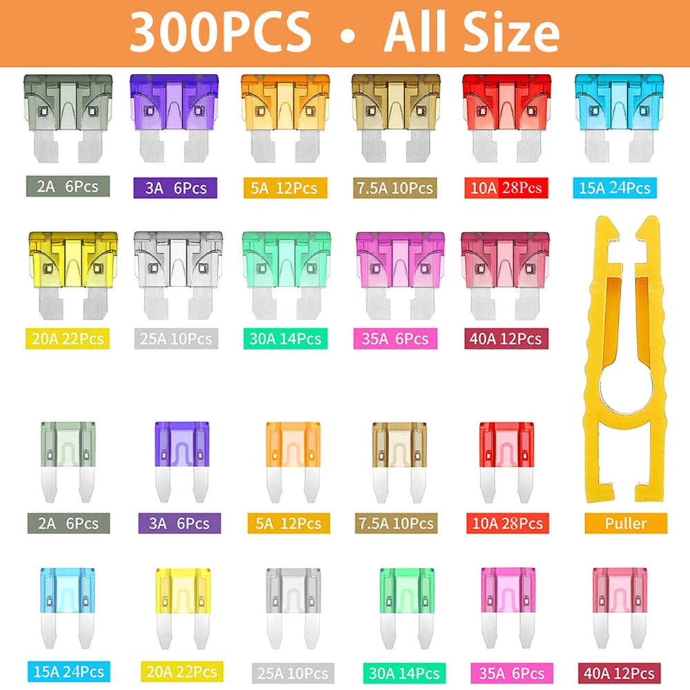 300pcs automotive fuse combination kit
