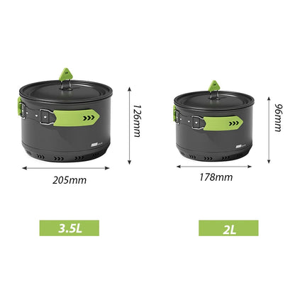ALOCS Camping Pot Cookware Non-stick Aluminum
