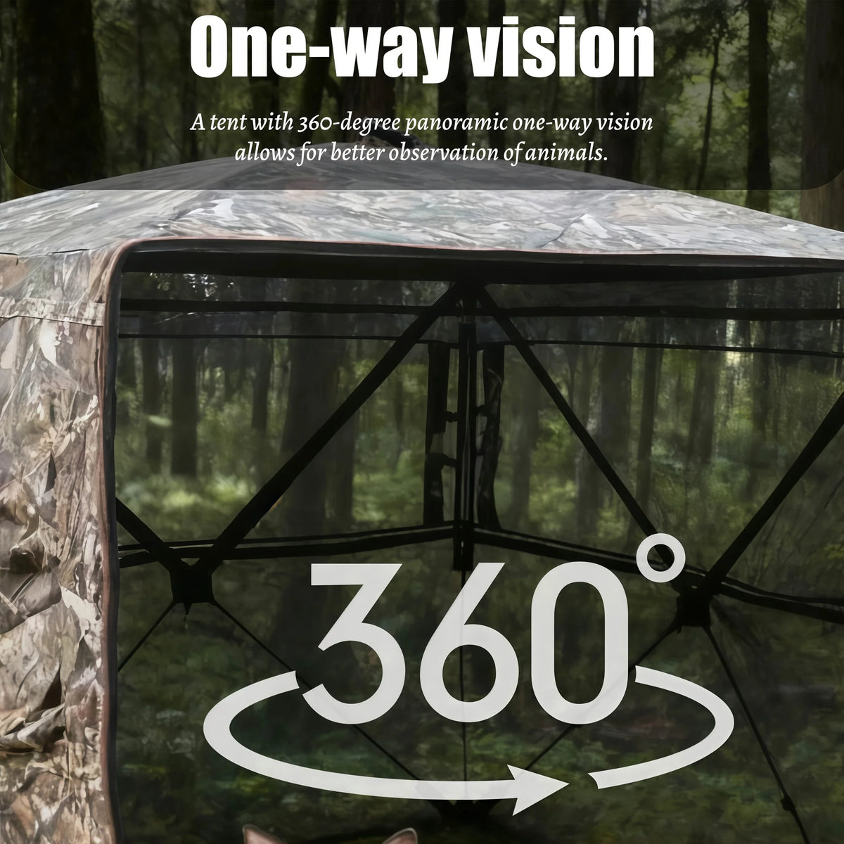 Camouflage Pop-Up Hunting Blind Easy Setup