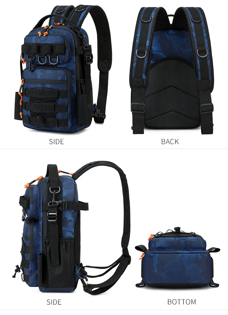 Fishing Lure Backpack with Rod Holder