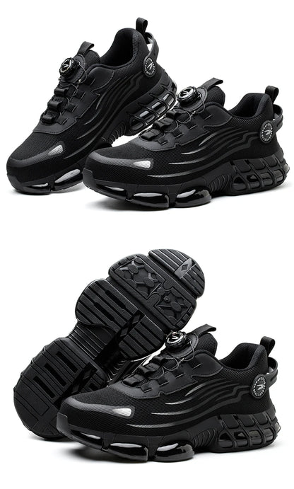 Soft sole comfortable anti-smash anti-puncture safety shoe