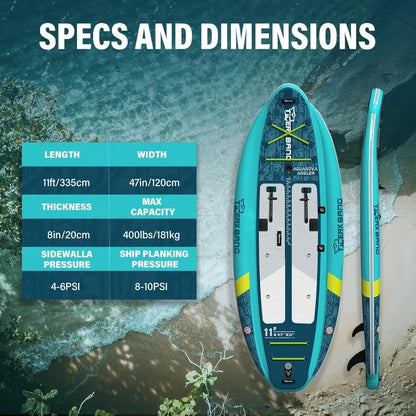 11'x47''x6'' Inflatable Fishing Kayak, High-Performance