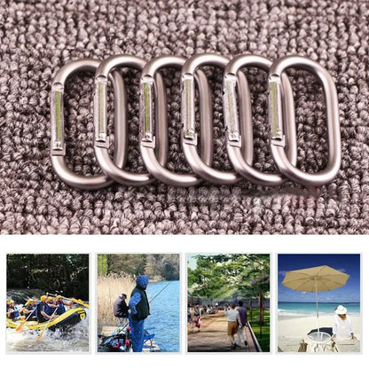 2pcs Alloy Aluminum Survival Gear Mountaineering Carabiner