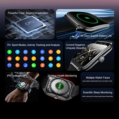 2025 smart watch, IP67 waterproof fitness activity tracker